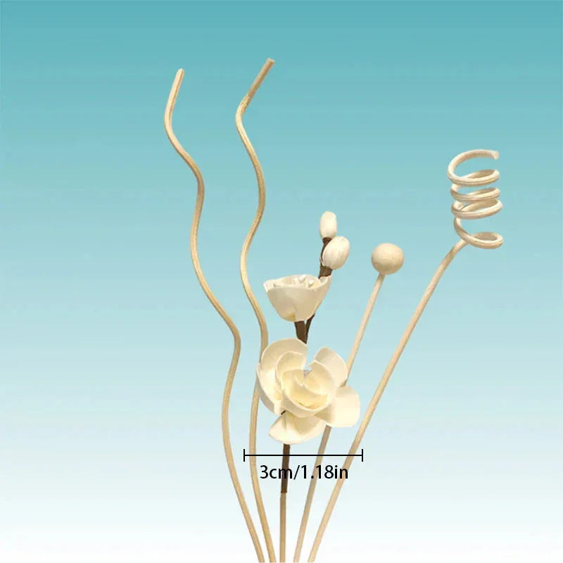 1 Set Diffuser Sticks Flower Aromatherapy Rattan No Fire Aroma Diffuser Sticks Home Living Room Aromatic Incense Supplies Melrose Home Design