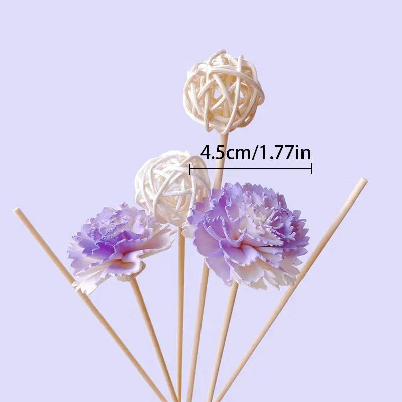 1 Set Diffuser Sticks Flower Aromatherapy Rattan No Fire Aroma Diffuser Sticks Home Living Room Aromatic Incense Supplies Melrose Home Design