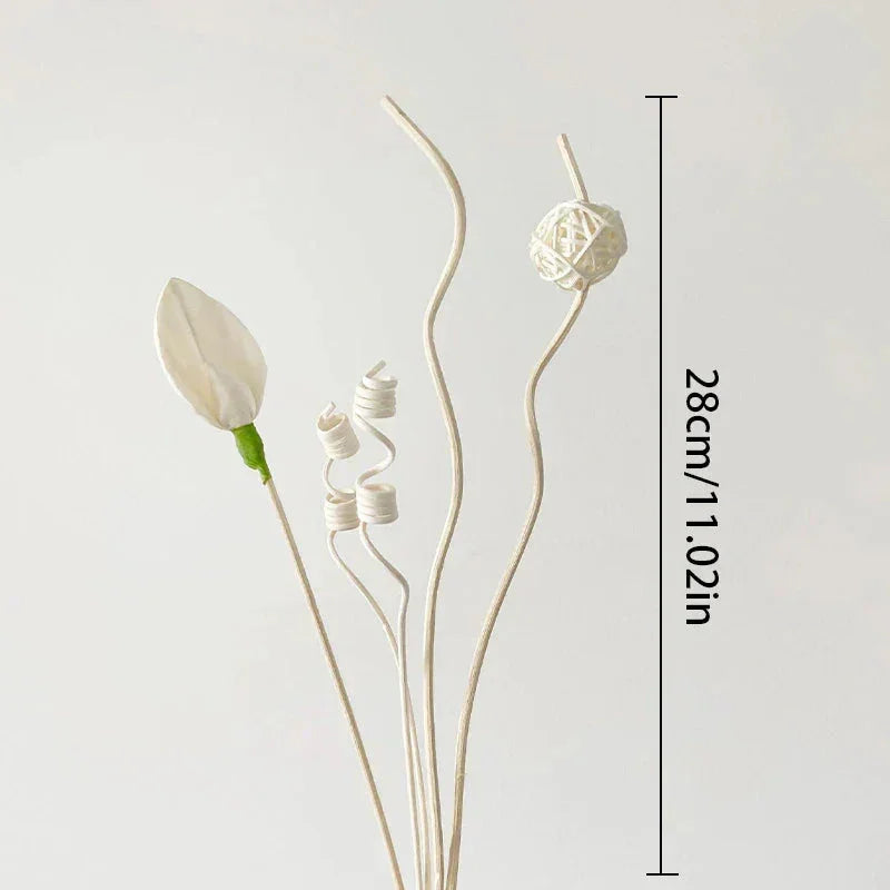 1 Set Diffuser Sticks Flower Aromatherapy Rattan No Fire Aroma Diffuser Sticks Home Living Room Aromatic Incense Supplies Melrose Home Design