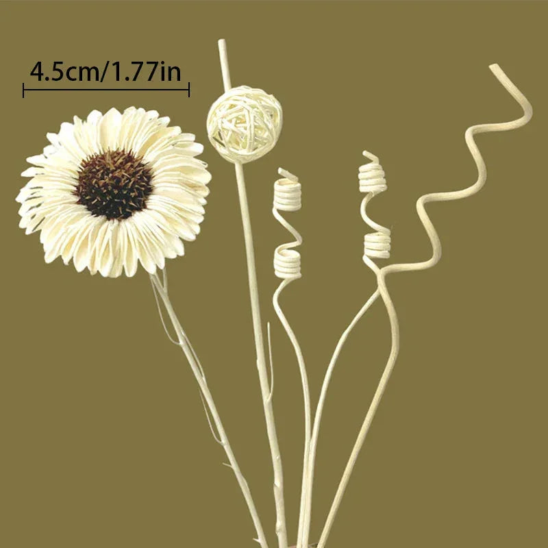 1 Set Diffuser Sticks Flower Aromatherapy Rattan No Fire Aroma Diffuser Sticks Home Living Room Aromatic Incense Supplies Melrose Home Design