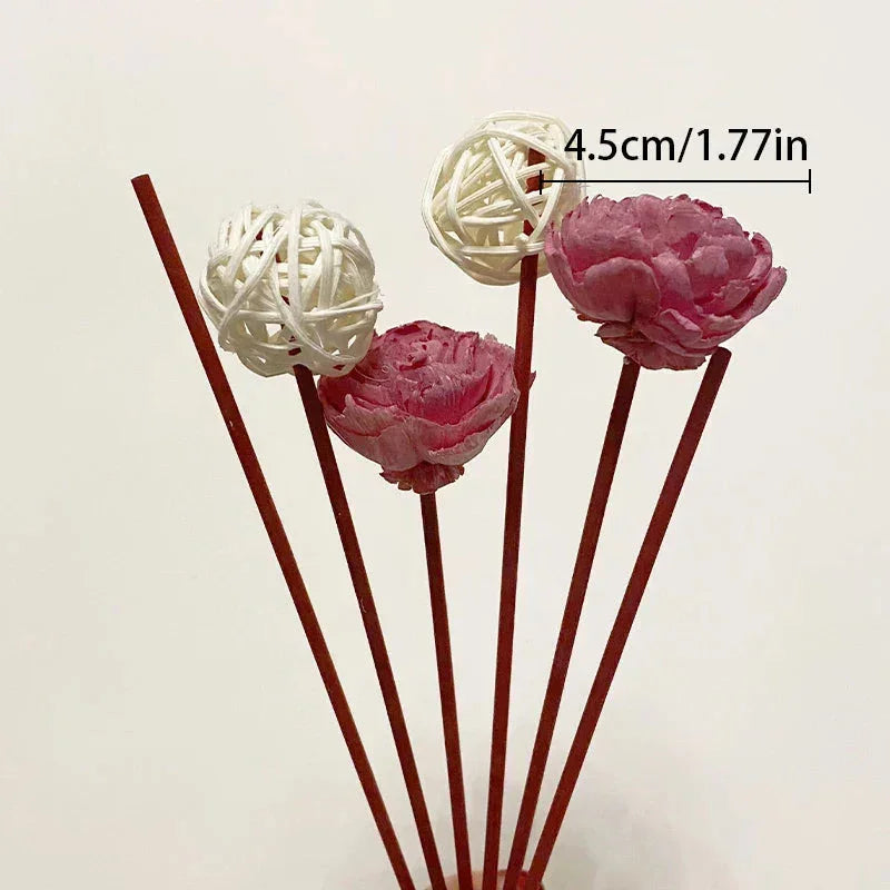 1 Set Diffuser Sticks Flower Aromatherapy Rattan No Fire Aroma Diffuser Sticks Home Living Room Aromatic Incense Supplies Melrose Home Design