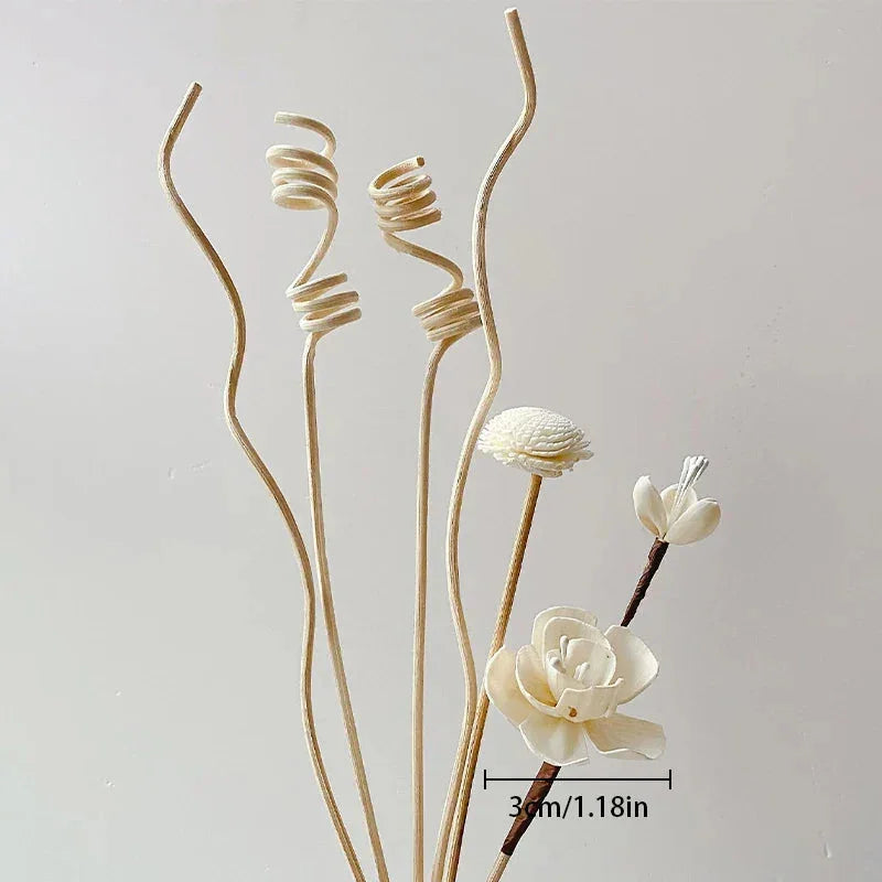 1 Set Diffuser Sticks Flower Aromatherapy Rattan No Fire Aroma Diffuser Sticks Home Living Room Aromatic Incense Supplies Melrose Home Design