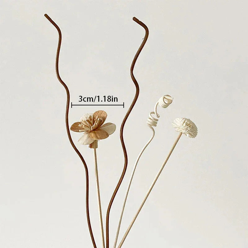1 Set Diffuser Sticks Flower Aromatherapy Rattan No Fire Aroma Diffuser Sticks Home Living Room Aromatic Incense Supplies Melrose Home Design