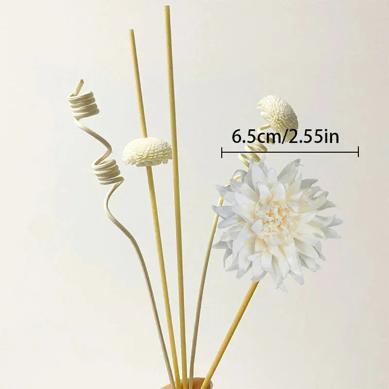 1 Set Diffuser Sticks Flower Aromatherapy Rattan No Fire Aroma Diffuser Sticks Home Living Room Aromatic Incense Supplies Melrose Home Design