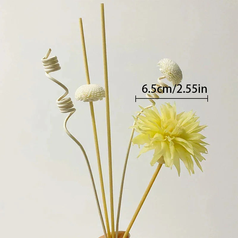 1 Set Diffuser Sticks Flower Aromatherapy Rattan No Fire Aroma Diffuser Sticks Home Living Room Aromatic Incense Supplies Melrose Home Design