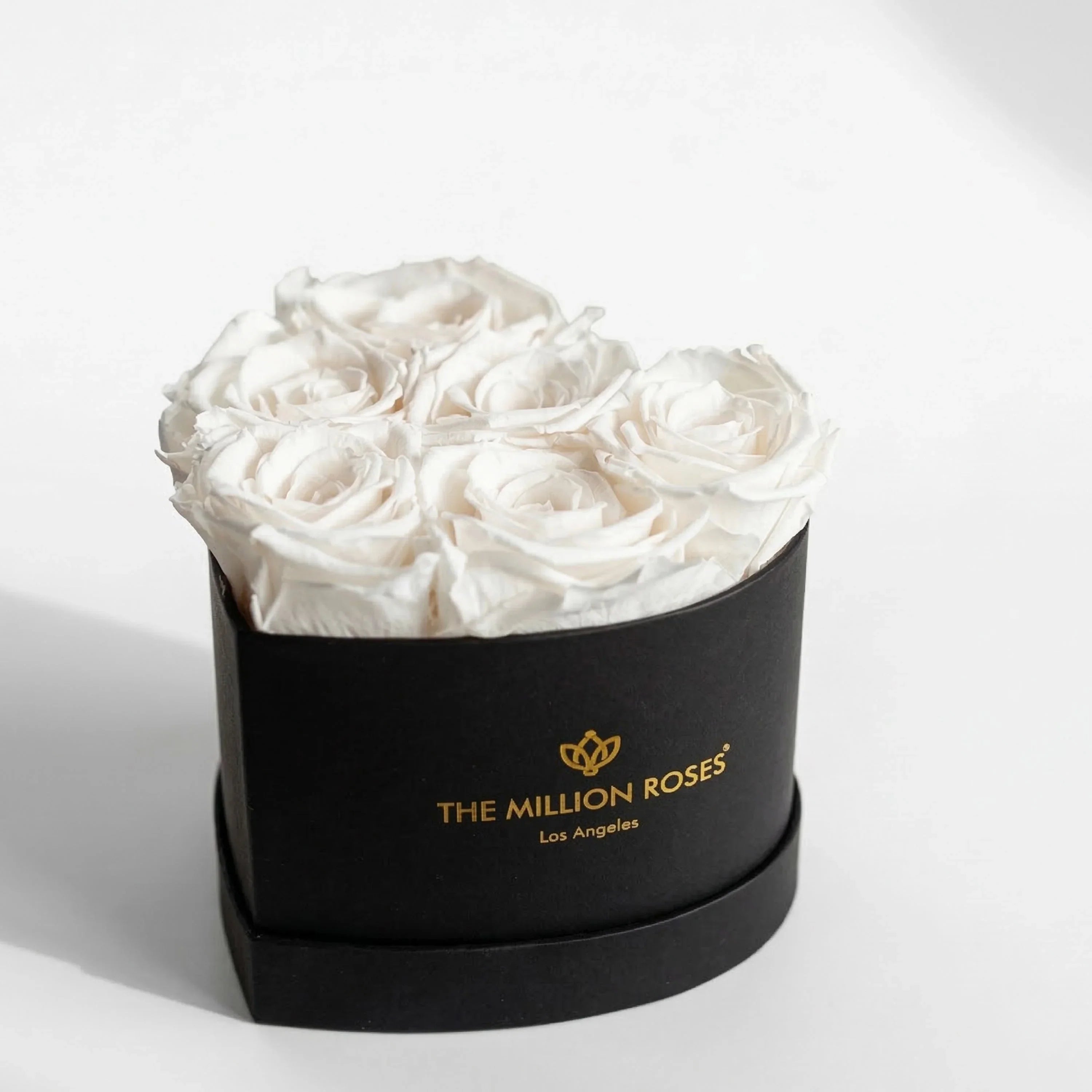 Baby Heart Black Box | White Roses