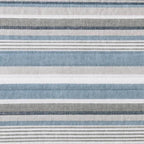 100-Percent Cotton Blue White Grey Nautical Stripes 4 Piece Daybed Cover Set