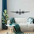 1000 Front Metal Aircraft Wall Art - Ncp0510, detail shot - House Of Avana
