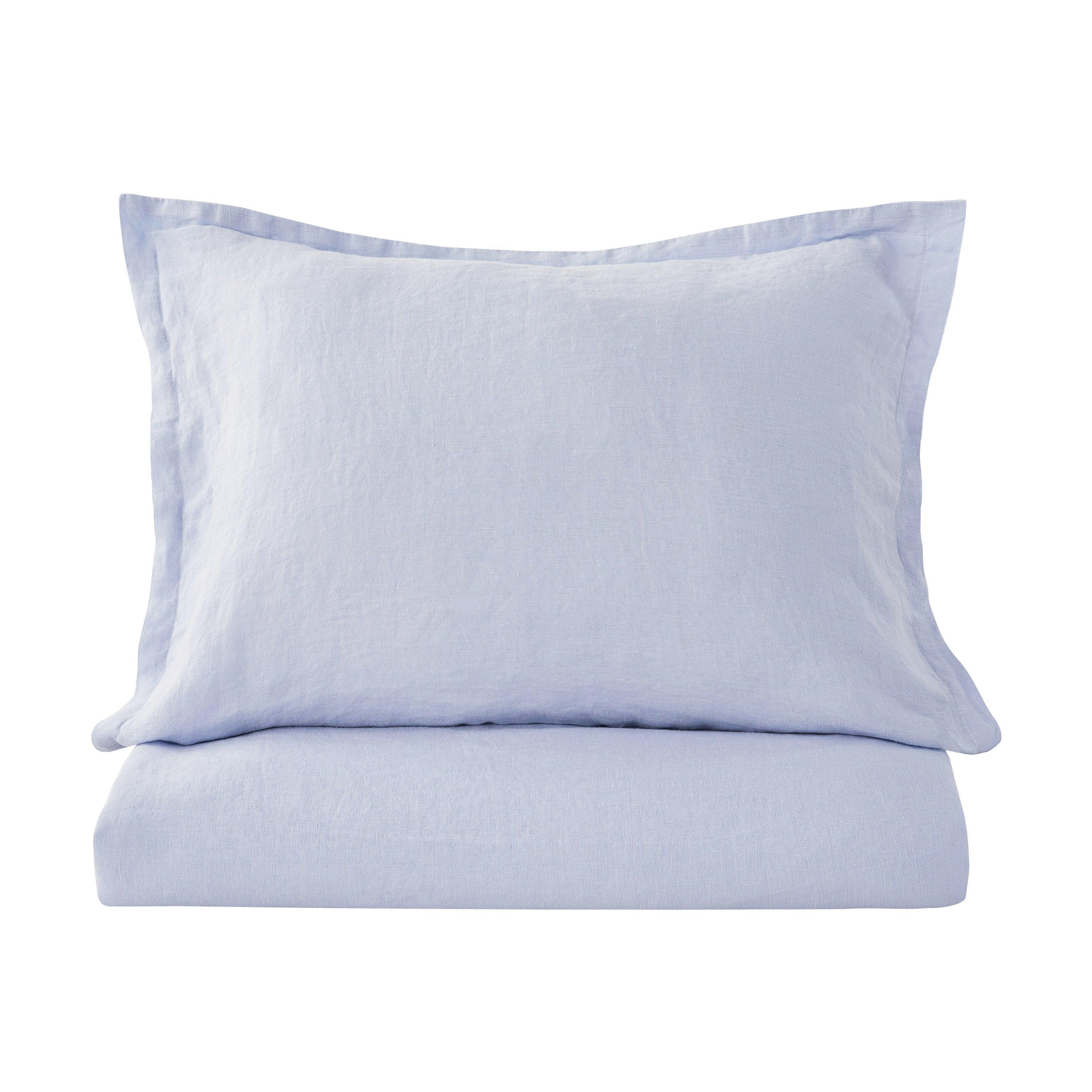 100% Linen Duvet Cover Set, back view - House Of Avana