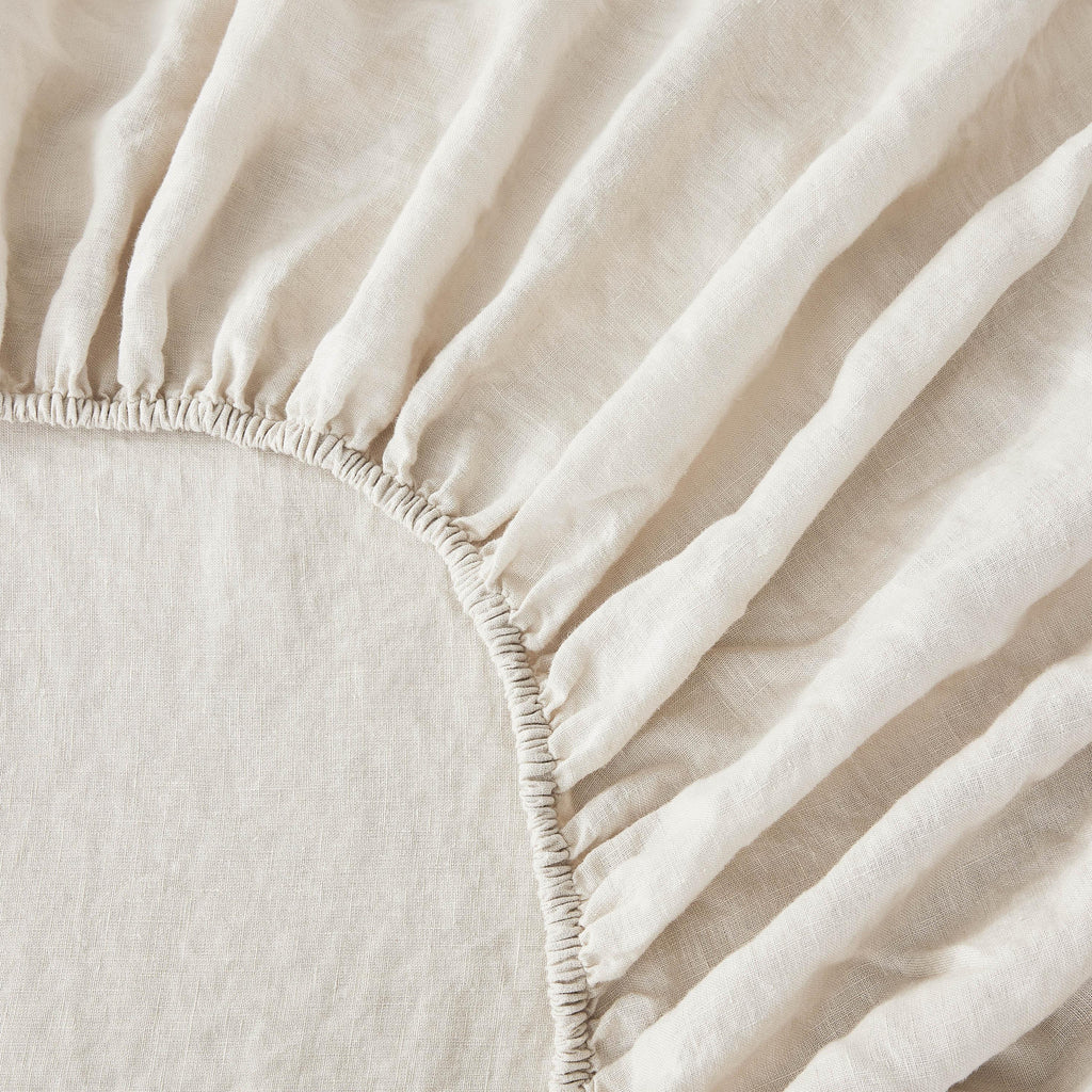100% Linen Sheet Set, texture detail - House Of Avana