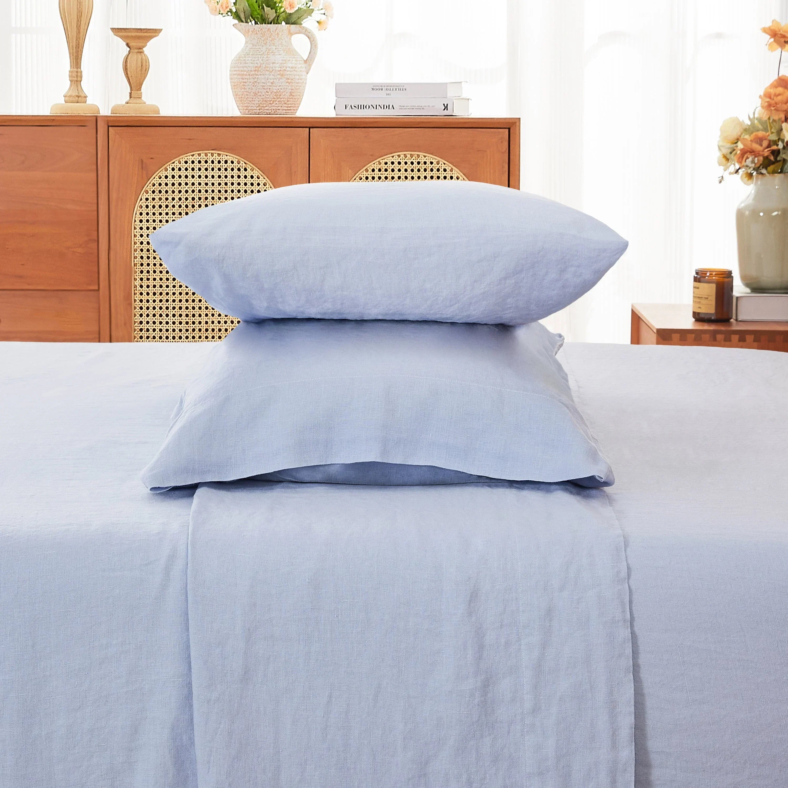 100% Linen Sheet Set, alternate view - House Of Avana