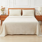 100% Linen Sheet Set, side view - House Of Avana