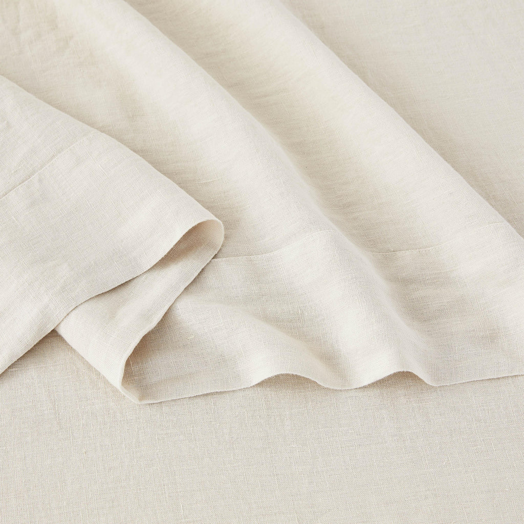 100% Linen Sheet Set, angled view - House Of Avana