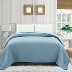100% Merino Wool Reversible Blanket, detail shot - House Of Avana