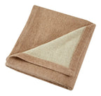 100% Merino Wool Reversible Blanket, top view - House Of Avana