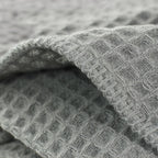 100% Merino Wool Waffle Weave Blanket, side view - House Of Avana