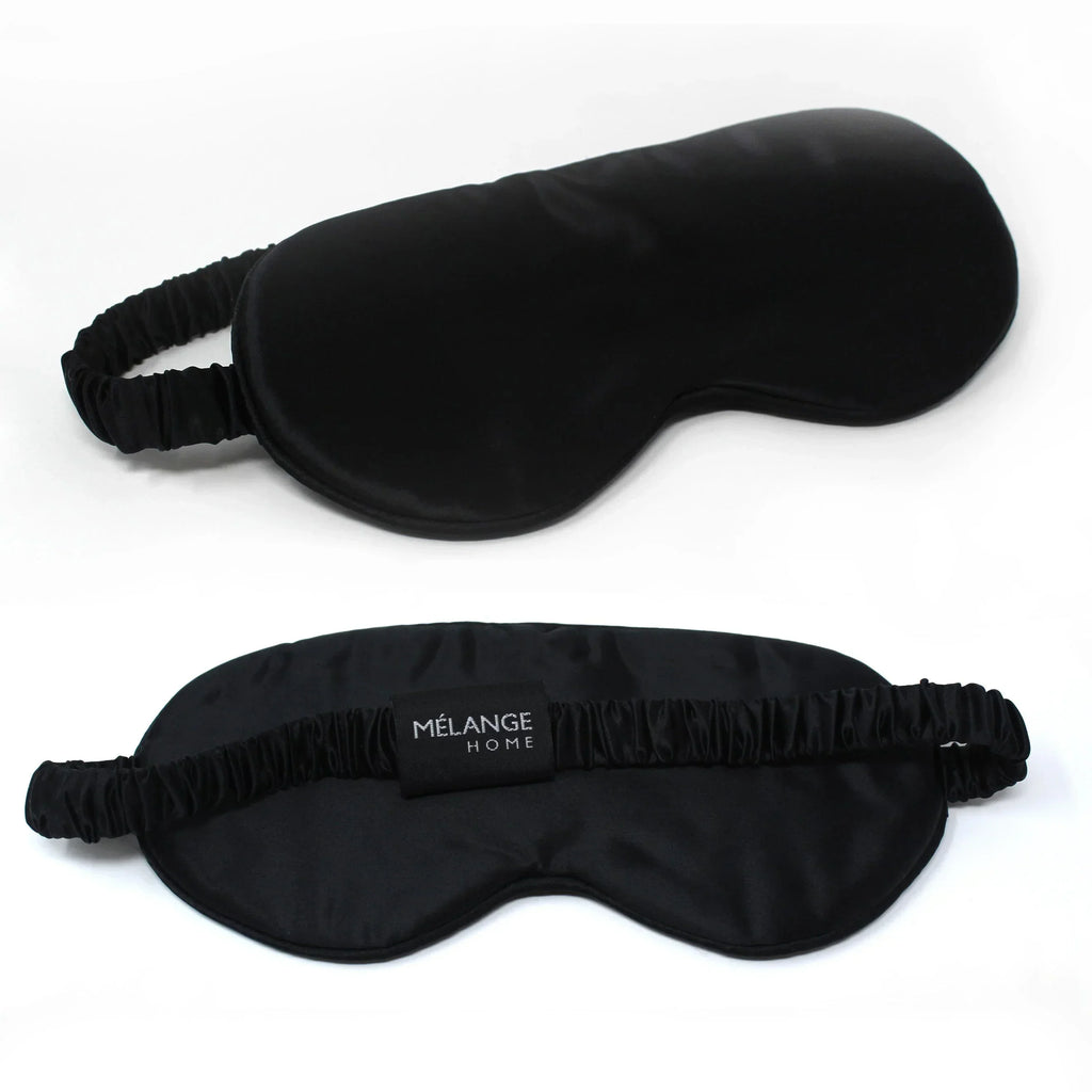 100% Mulberry Silk Eye Mask, front view - House Of Avana