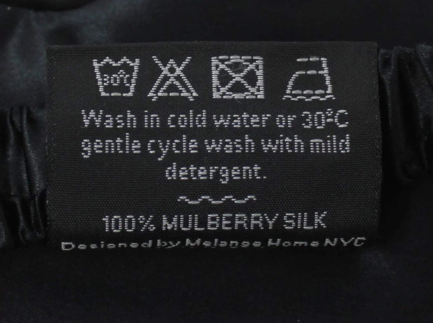 100% Mulberry Silk Eye Mask, close-up view - House Of Avana