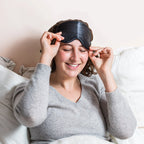100% Mulberry Silk Eye Mask, detail shot - House Of Avana