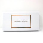 100% Mulberry Silk Eye Mask, angled view - House Of Avana