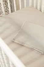 100% Organic Cotton Gauze Muslin Crib Sheet, alternate view - House Of Avana