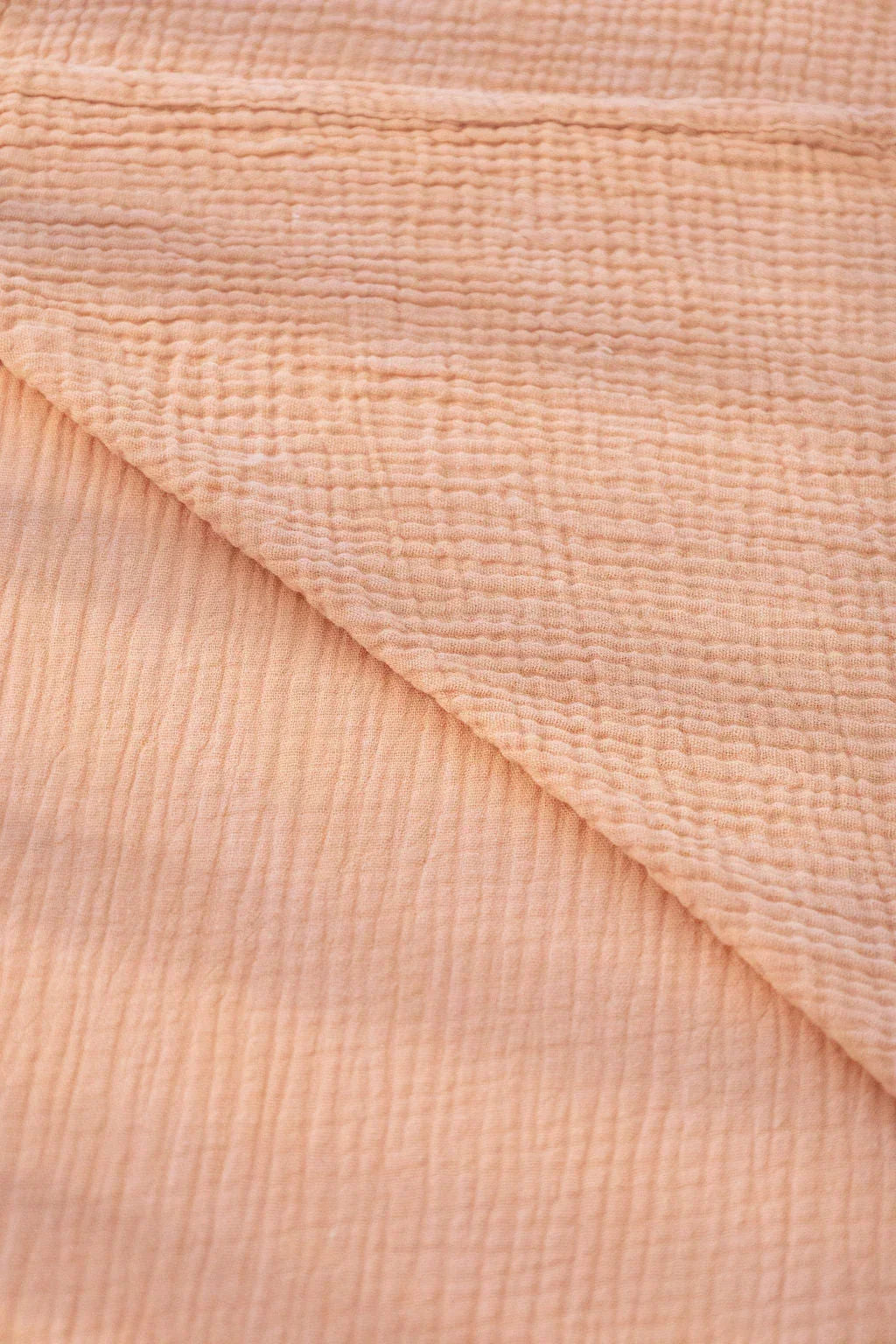 100% Organic Cotton Gauze Muslin Crib Sheet, side view - House Of Avana