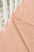 100% Organic Cotton Gauze Muslin Crib Sheet, top view - House Of Avana