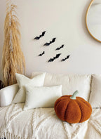 11” Jumbo Sherpa Orange Pumpkin Pillow
