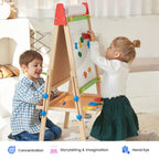 Tiny Land® 3-in-1 Art Easel & Paper Roll Set