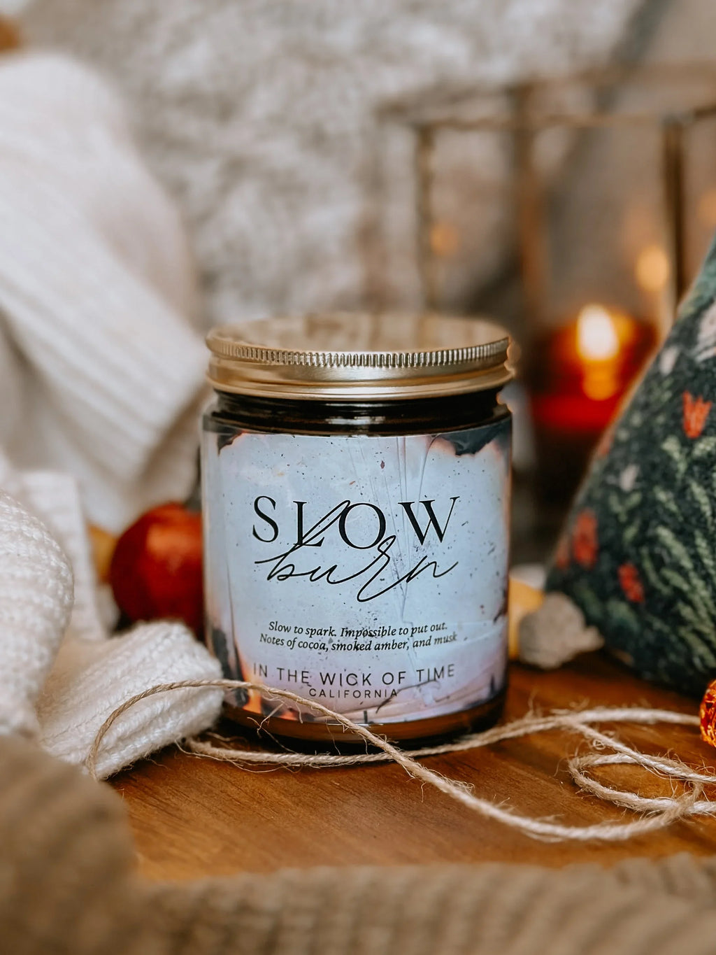 Slow Burn Candle In the Wick of Time