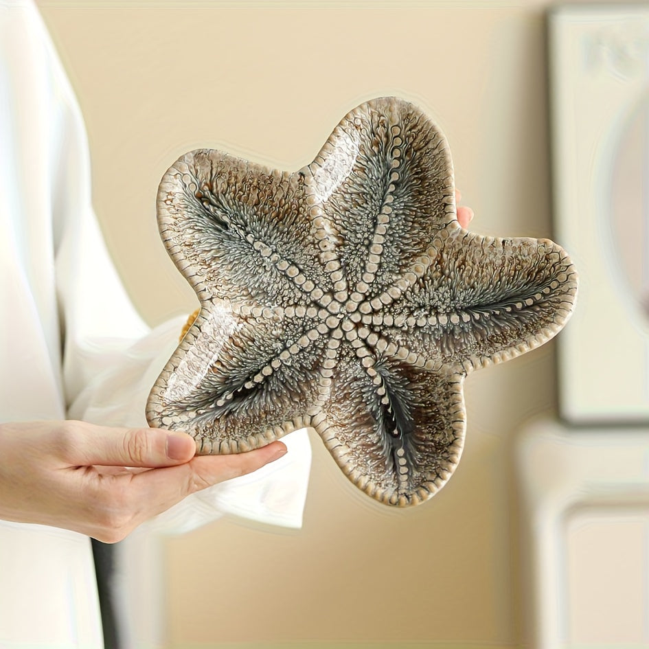 Jewelry Tray - Dual-Color Ceramic Starfish