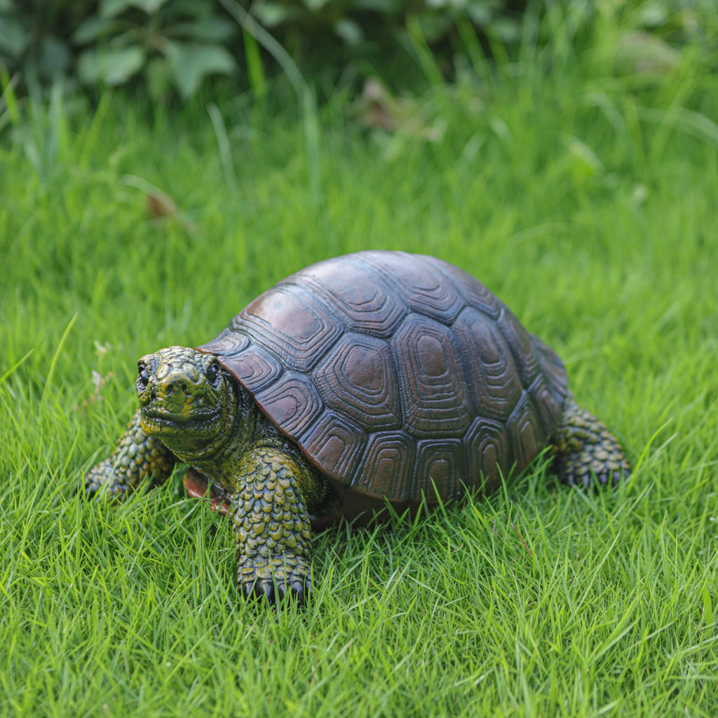 Exquisite Turtle Statue Decoration, Resin Handicraft, Artistic Simulation Animal Sculpture, Suitable for... - House Of Avana