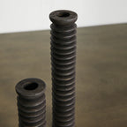 Spiral Pine Modern Wood Candle Candlestick Holder Kanju Interiors