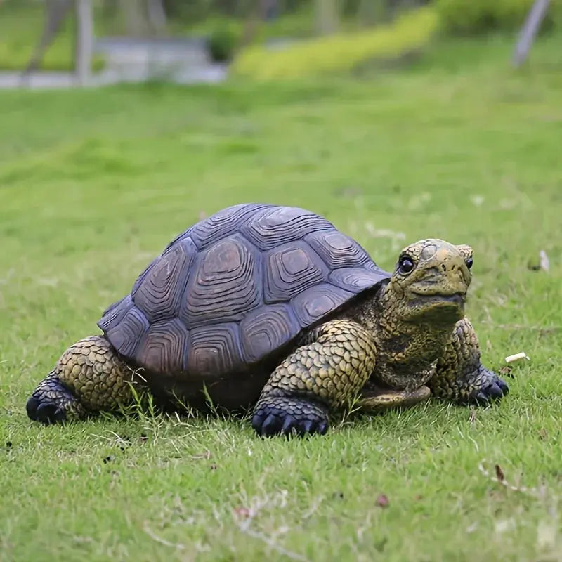 Exquisite Turtle Statue Decoration, Resin Handicraft, Artistic Simulation Animal Sculpture, Suitable for... - House Of Avana