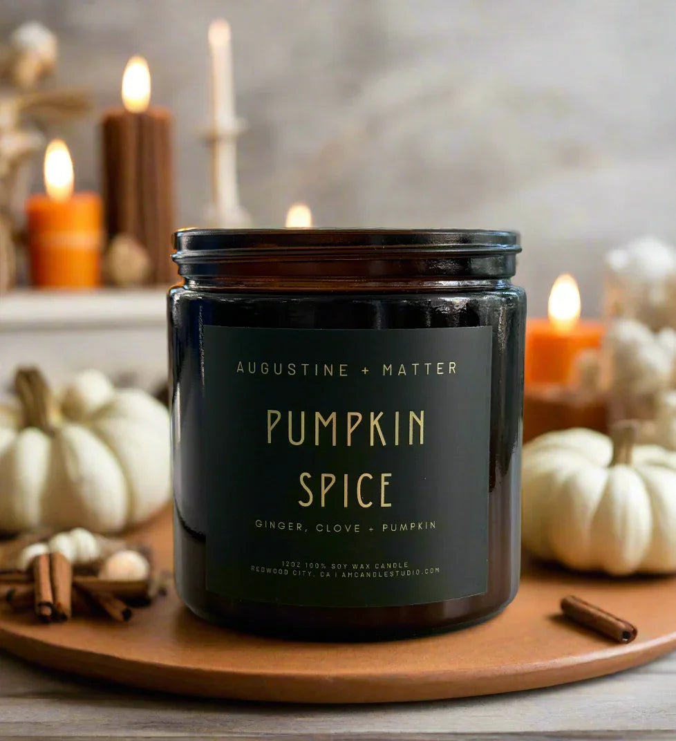 Pumpkin Spice - 12oz Soy Candle Augustine + Matter Candle Studio LLC
