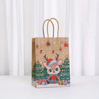 12pcs Christmas Theme Gift Wrapping Bags Set, Kraft Paper Party Favor Tote Bag with Santa Claus, Cookie for Man, Snowman & Reindeer Designs, Material for Holiday Presents, Gift Bags Christmas, Christmas Gift Bags Bulk, Boxes House Of Avana