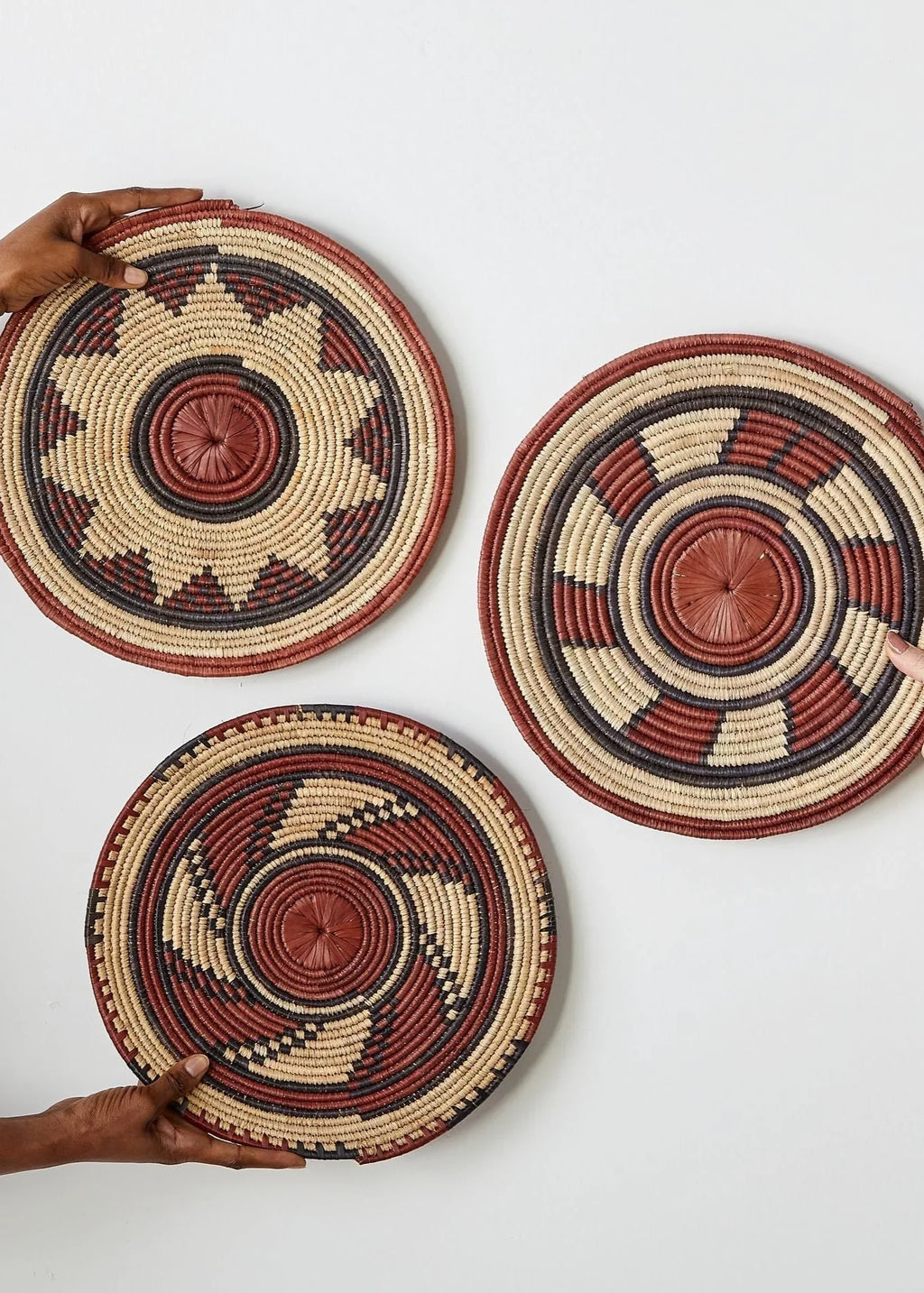 Volta Red Woven Placemat or Wall Art Kanju Interiors