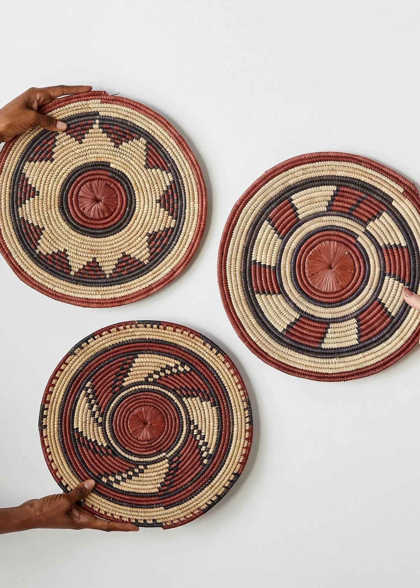 Volta Red Woven Placemat or Wall Art Kanju Interiors