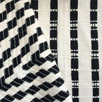 Almolonga Zig Zag Pillow - Black and White Archive New York