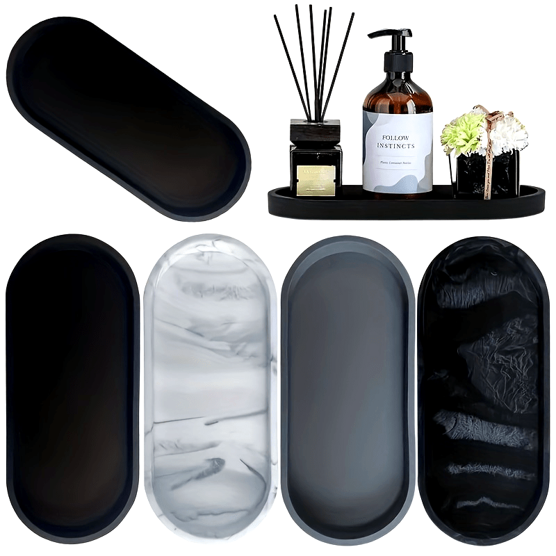 Vanity Tray - Bathroom Silicone Countertop Organizer