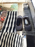 Antigua Pillow - Dark Teal Blue Archive New York