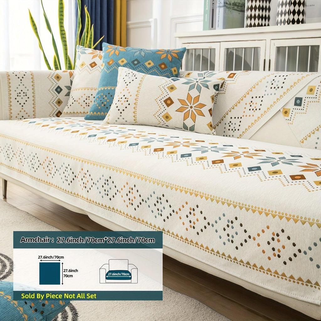 Stylish Bohemian Chenille Slipcovers for Couches topspet