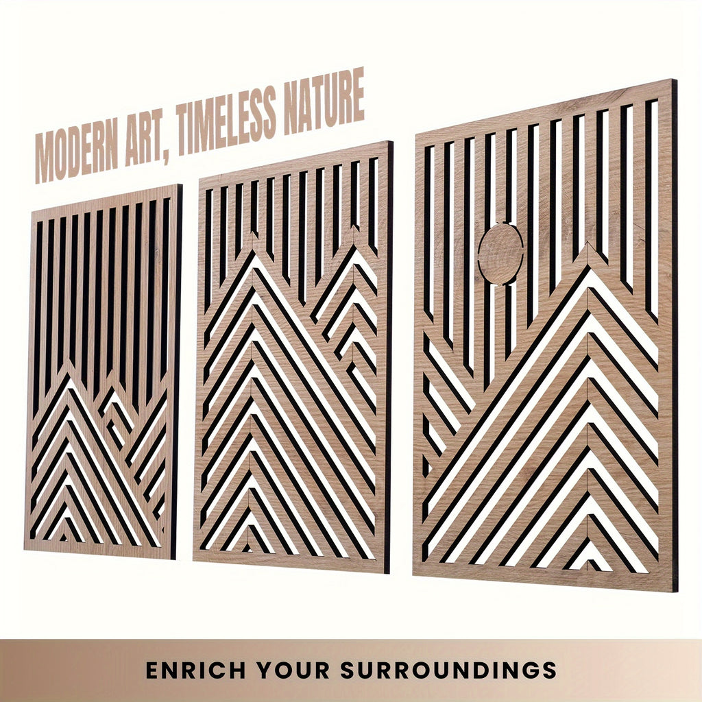 Wall Sculpture - Rustic Oak Mountain