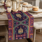 Table Runner - Vintage Polyester Ramadan Lantern
