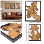 16''12''Modern Wood Wall Decor - Natural wood Handcrafted Rustic Charm Your Home - Living Room, Bedroom, Kitchen, or Office House Of Avana