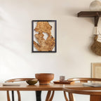 16''x12'' Modern Handcrafted Wood Wall Decor - Rustic Charm with Natural Grain & Knots, Warm Brown & Golden Tones, Contemporary Farmhouse Style for Living Room, Kitchen House Of Avana