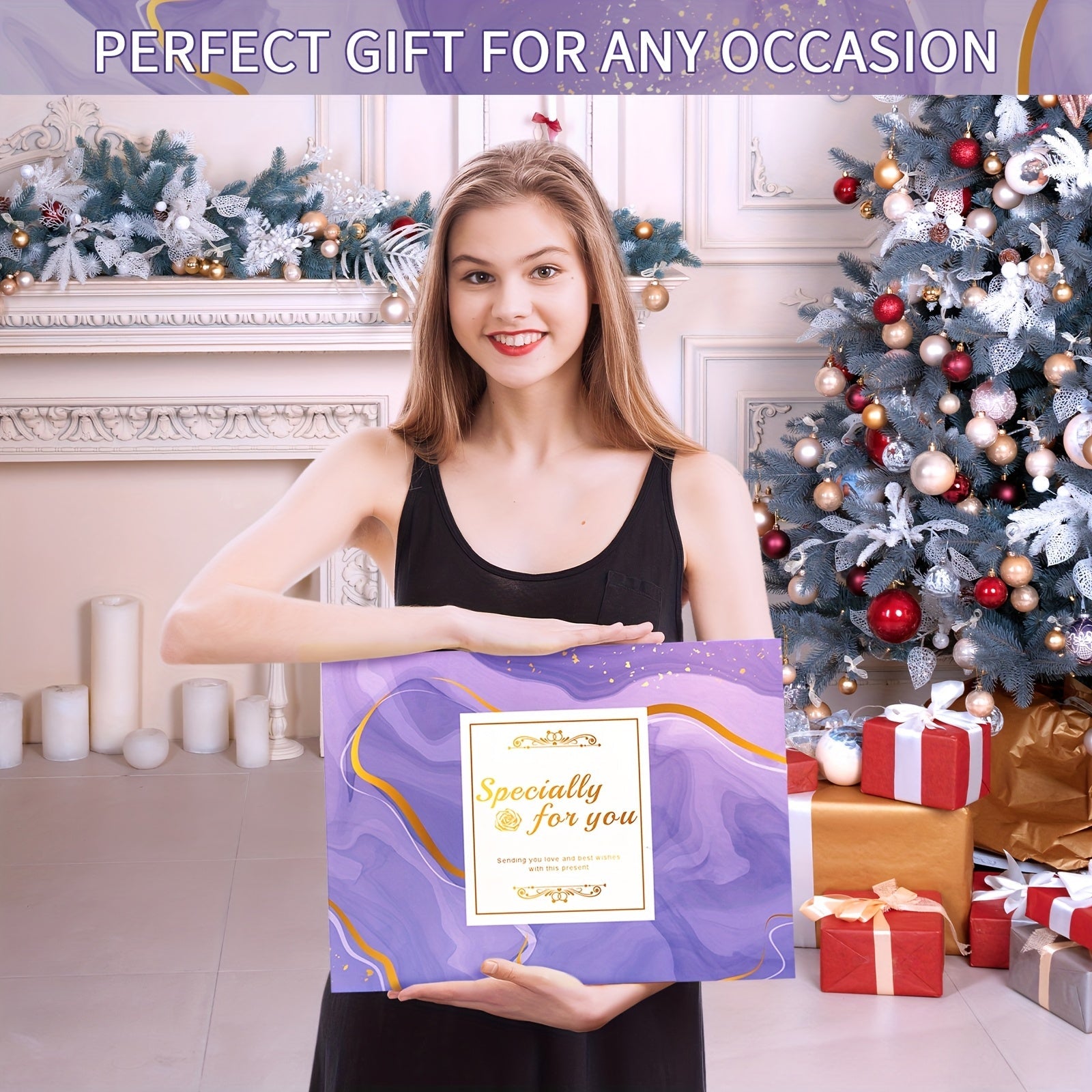 Gifts for Women, Lavender Gifts Set, 16pcs Gift Set for Women, Mom, Wife, Girlfriend, Sister, Unique for Birthday, Christmas, Valentine's Day, Mother's Day Gifts - Lavender Gift Basket Set House Of Avana