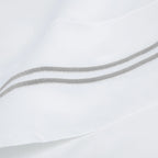 600 Thread Count Double Stripe Embroidered Pillowcases Mélange Home