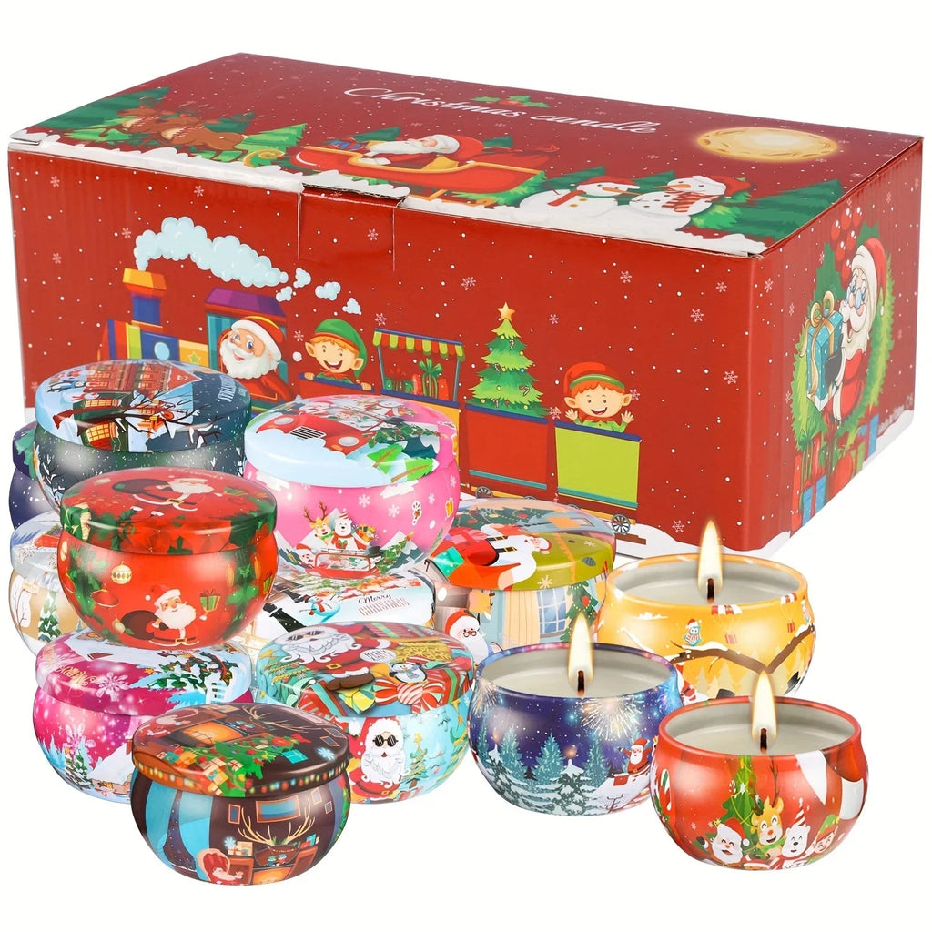 16-smoke-free-non-drip-christmas-scented-candles - House Of Avana