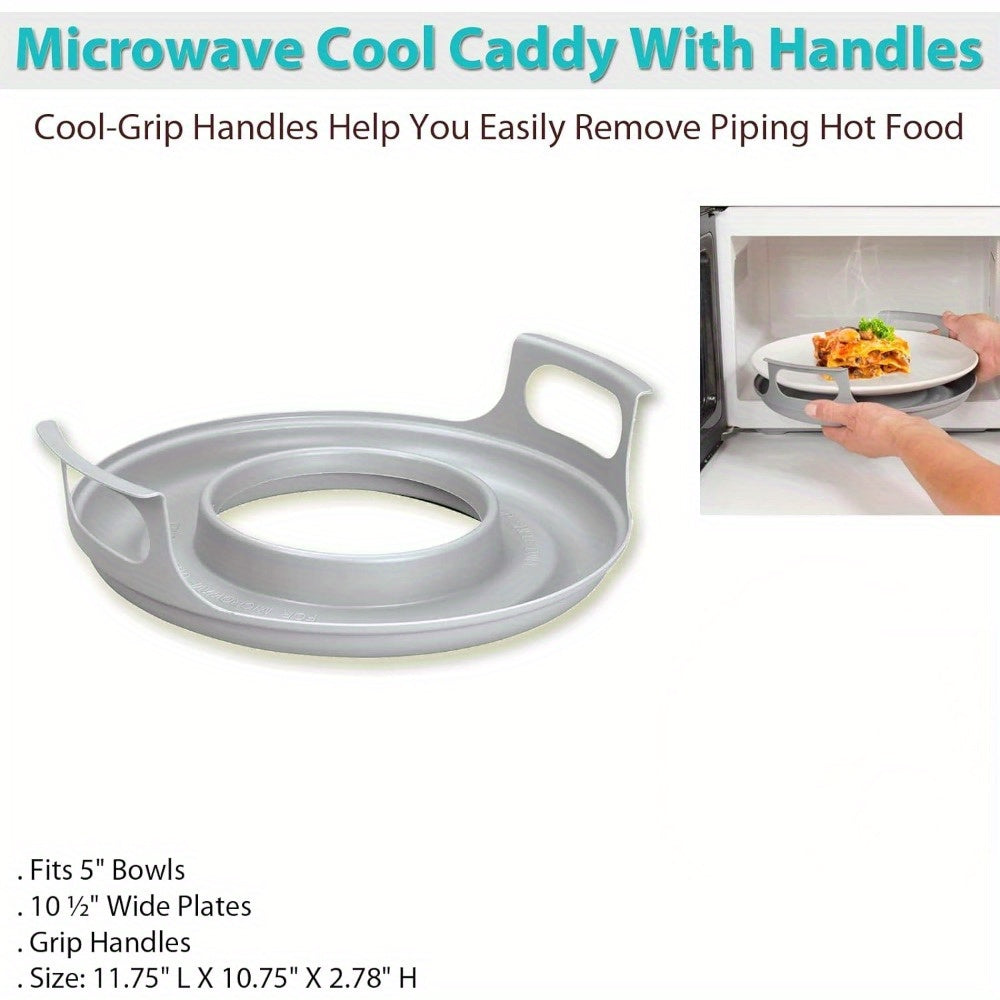Microwave Caddy - with Handles Plastic